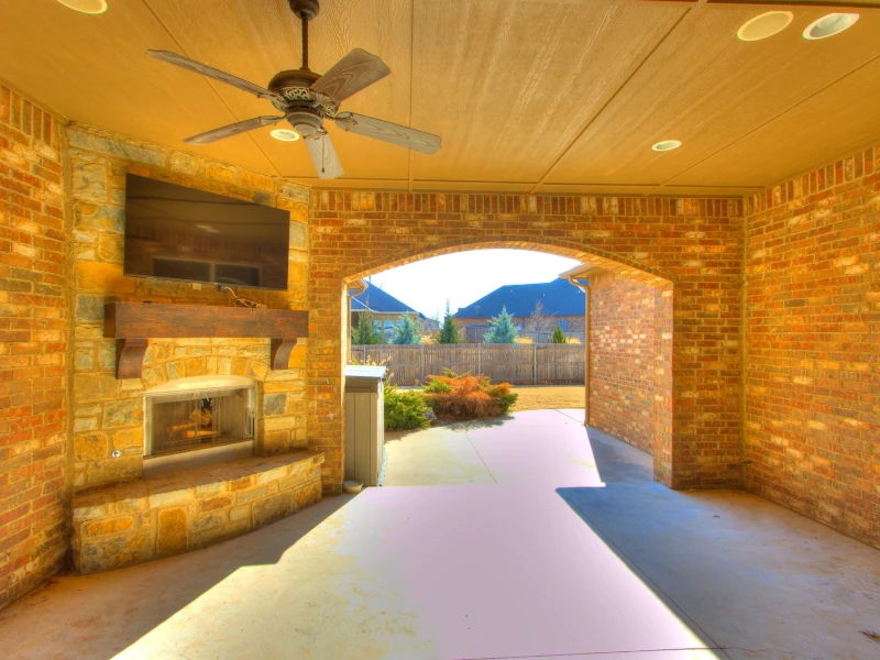 Back Patio Fireplace