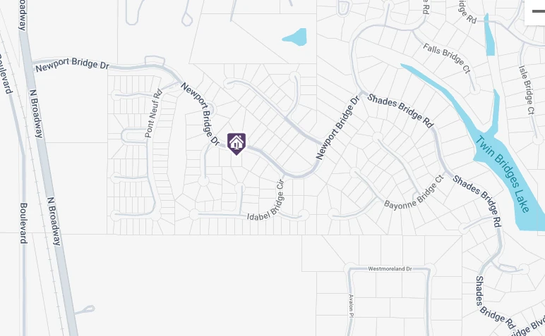 Map of where 4204 Chesterfield Pl is in Oklahoma City