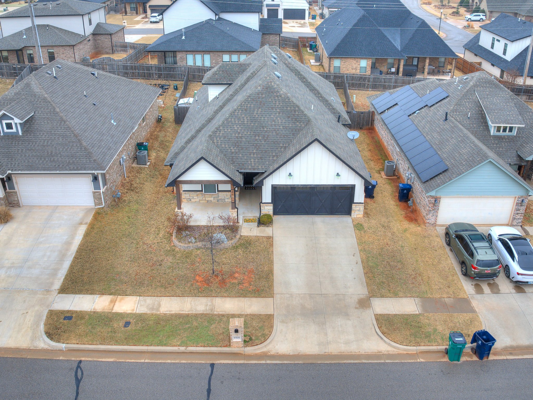 Aerial view of home