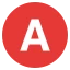 Circle showing First letter of name